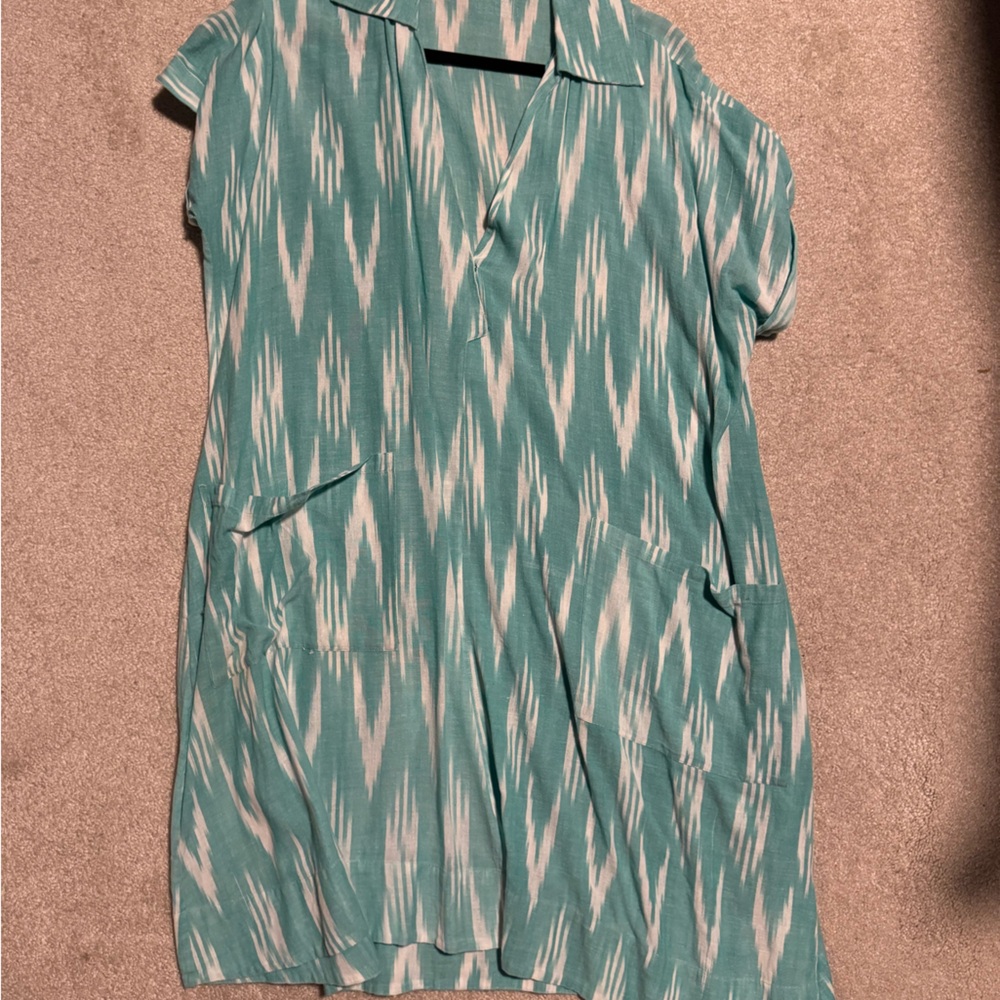 Ikat beach cover-up
